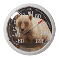 13.25 inch Nature Series Bear Dial Thermometer with a bear image on the dial