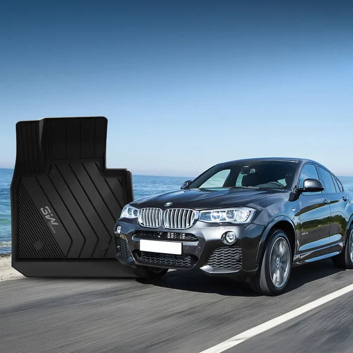 3W BMW X4 2015-2018 Custom Floor Mats TPE Material & All-Weather Protection Vehicles & Parts 3Wliners