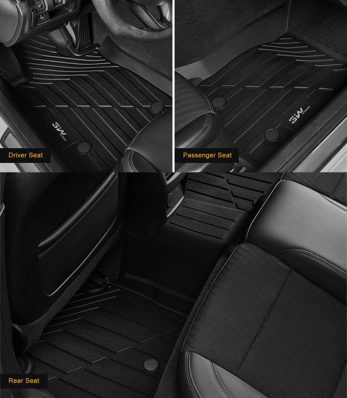 3W Cadillac XT4 2019-2025 Custom Floor Mats TPE Material & All-Weather Protection Vehicles & Parts 3Wliners