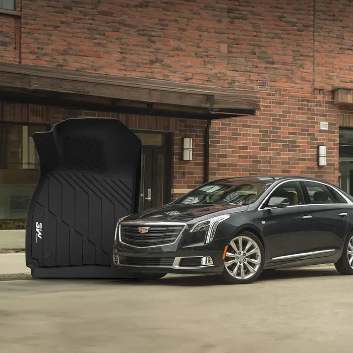3W Cadillac XTS 2013-2019 Custom Floor Mats TPE Material & All-Weather Protection Vehicles & Parts 3Wliners