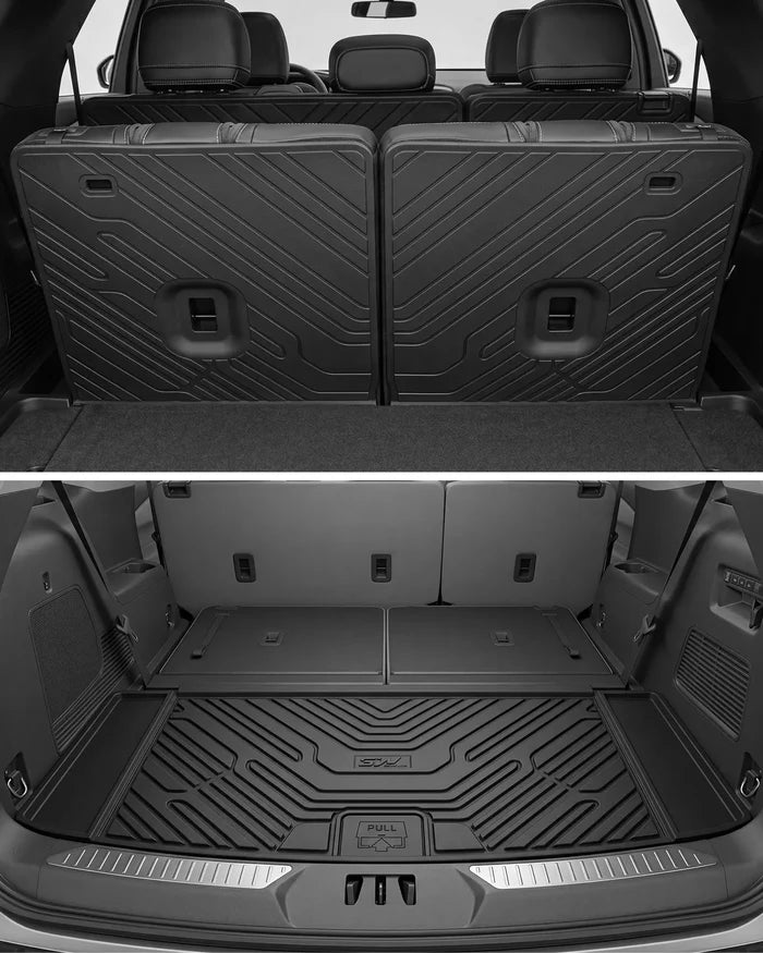 3W Ford Explorer 2020-2026 Floor Mats 6-Seat (Includes Hybrid) Thorex™ All-Weather Protection - 3Wliners