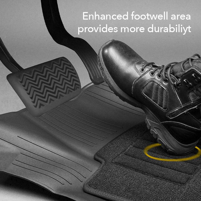 3W Ford Explorer 2020-2025 Floor Mats 6-Seat (Includes Hybrid) TPE Material & All-Weather Protection Vehicles & Parts 3Wliners