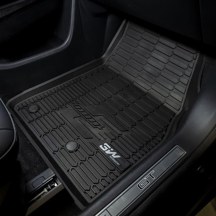 3W Ford Mustang Mach-E 2021-2024 Custom Floor Mats / Trunk Mat TPE Material & All-Weather Protection Vehicles & Parts 3Wliners