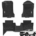 3W Ford Ranger SuperCrew 2024-2025 Custom Floor Mats Thorex™ All-Weather Protection - 3Wliners