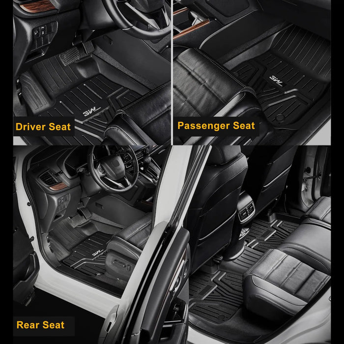 3W Honda CR-V 2017-2022 Floor Mats (Include Hybrid) / Trunk Mat (Non Hybrid) CRV Custom Mat TPE Material & All-Weather Protection Vehicles & Parts 3Wliners
