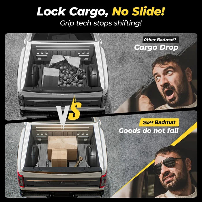 3W Jeep Gladiator 2020-2024 JT Custom Floor Mats TPE Material & All-Weather Protection Vehicles & Parts 3Wliners 2020-2024 Gladiator 2020-2024 Bed Mat