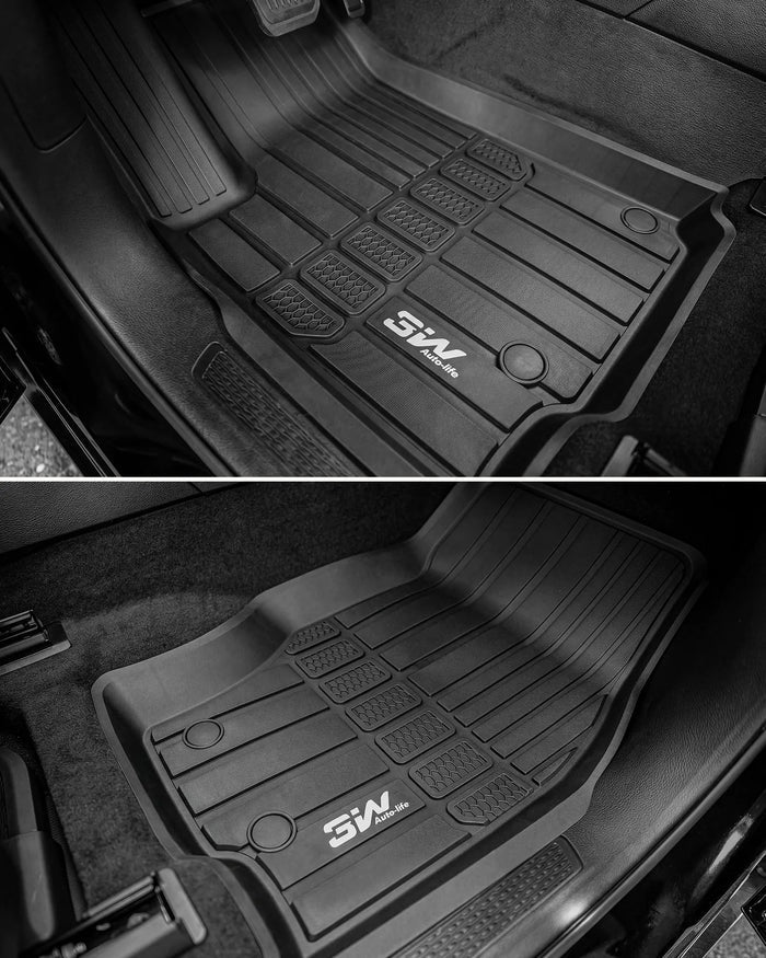 3W Jeep Grand Cherokee L 7 Seat 2021-2027 Custom Floor Mats Thorex™ All-Weather Protection