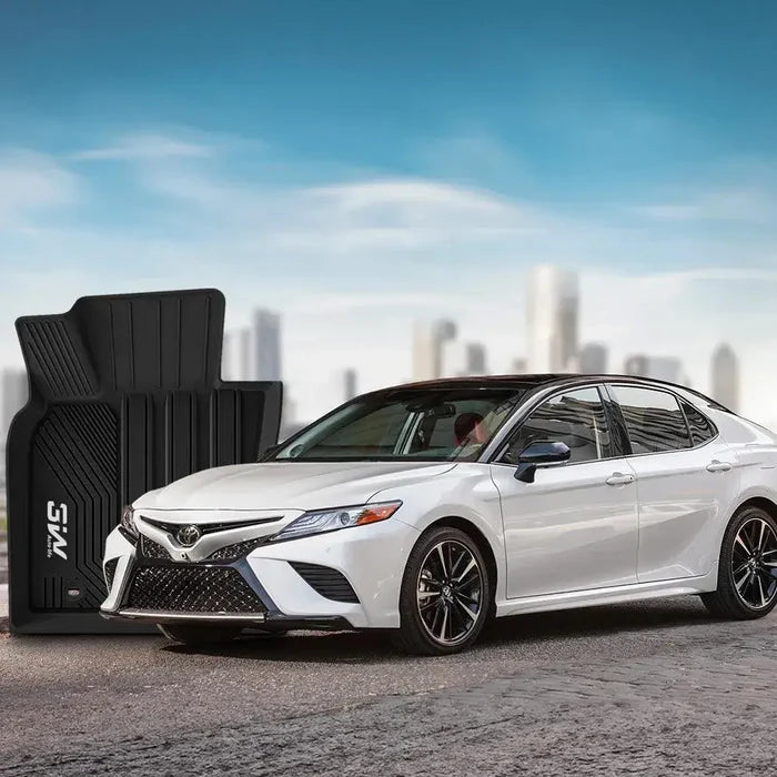 3W Toyota Camry 2018-2024 FWD (Not for Hybrid or AWD) Custom Floor Mats Thorex™ All-Weather Protection - 3Wliners