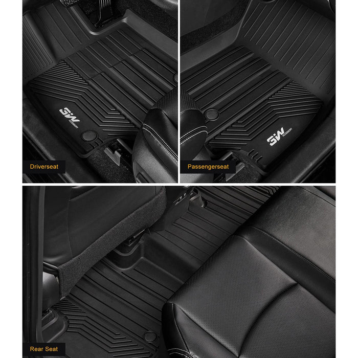 3W Toyota RAV4 2019-2024 Custom Floor Mats Cargo Liner TPE Material & All-Weather Protection Vehicles & Parts 3Wliners