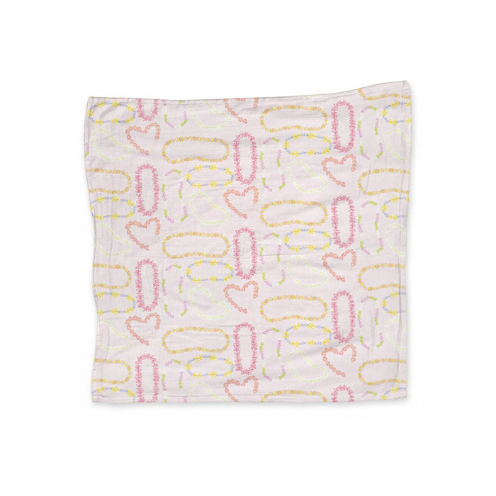 47in Lei Blossoms Muslin Blanket