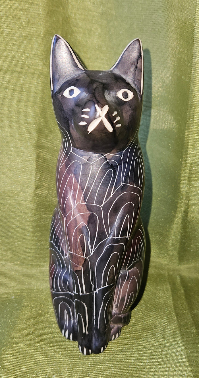 6" Decorative Stone Cat