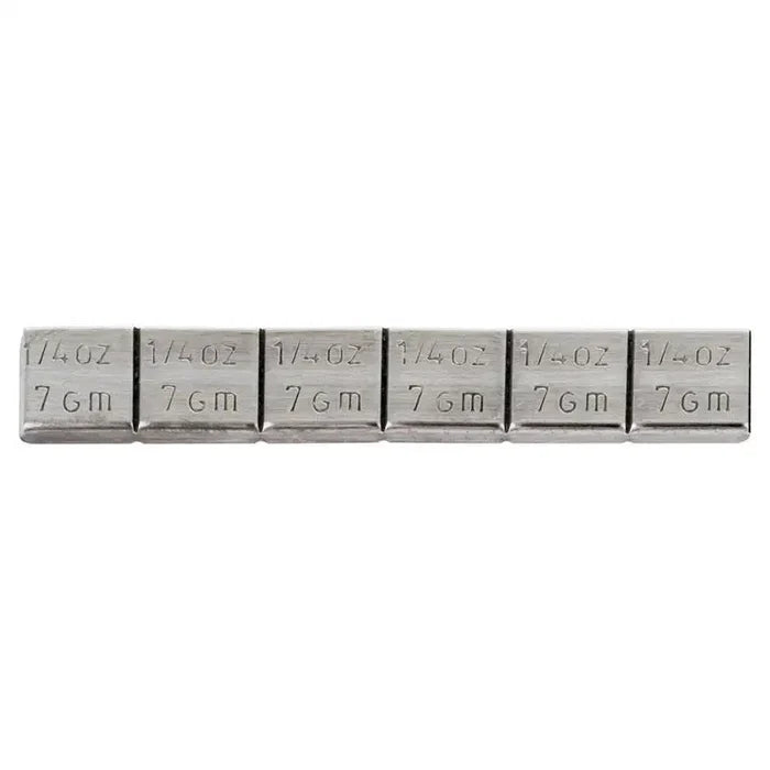 AA 0.25 oz Uncoated Wheel Weight (Lead) - 7gm/.25oz / 1/2W /