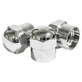 AA Chrome Hexagon Tire Valve Caps (100/Box) - Tire Valves