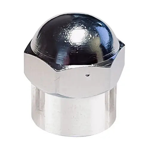 AA Chrome Hexagon Tire Valve Caps (100/Box) - Tire Valves