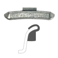 Silver AA i7 uncoated clip-on wheel weight for medium-duty trucks tube-type tires