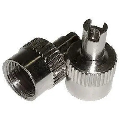 Tire Valves - AA Metal Valve Cap W/ Screwdriver Top