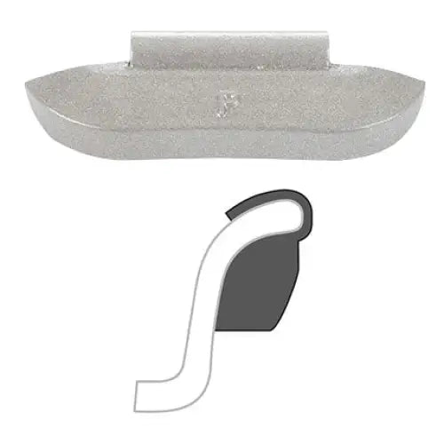 AA P Coated Clip-On Wheel Weight (Lead / 25/Box) - 10 gm /
