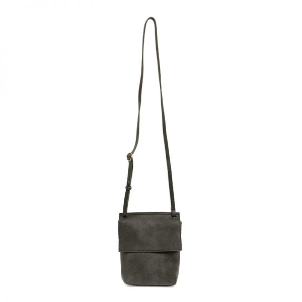 Aimee Front Flat Crossbody Charcoal
