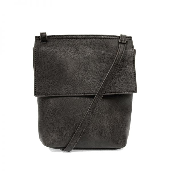Aimee Front Flat Crossbody Charcoal