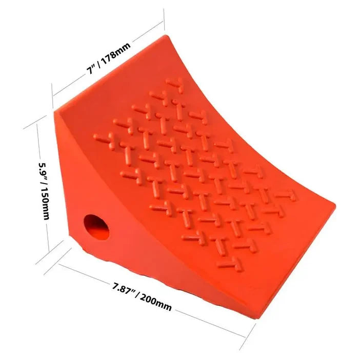 AME 15309 Urethane Wheel Chock Orange (Ea) - Shop Equipments