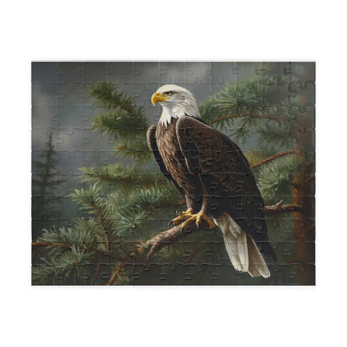 Bald Eagle Perched on a Branch Puzzle - 1014 Pieces