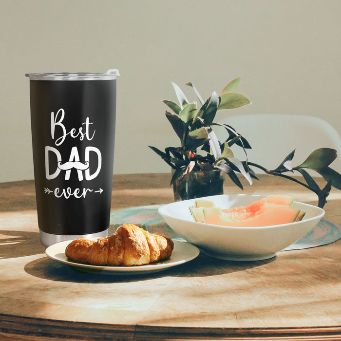 Best Dad Ever - Dear Dad Of All The Balls In The World - Black Custom Tumbler - Gift For Dad, Father