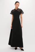Black Crepe Annelise Dress