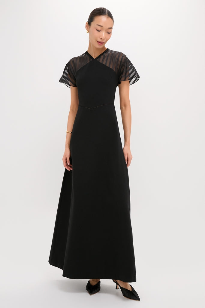 Black Crepe Annelise Dress
