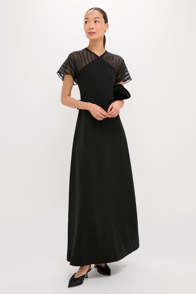 Black Crepe Annelise Dress