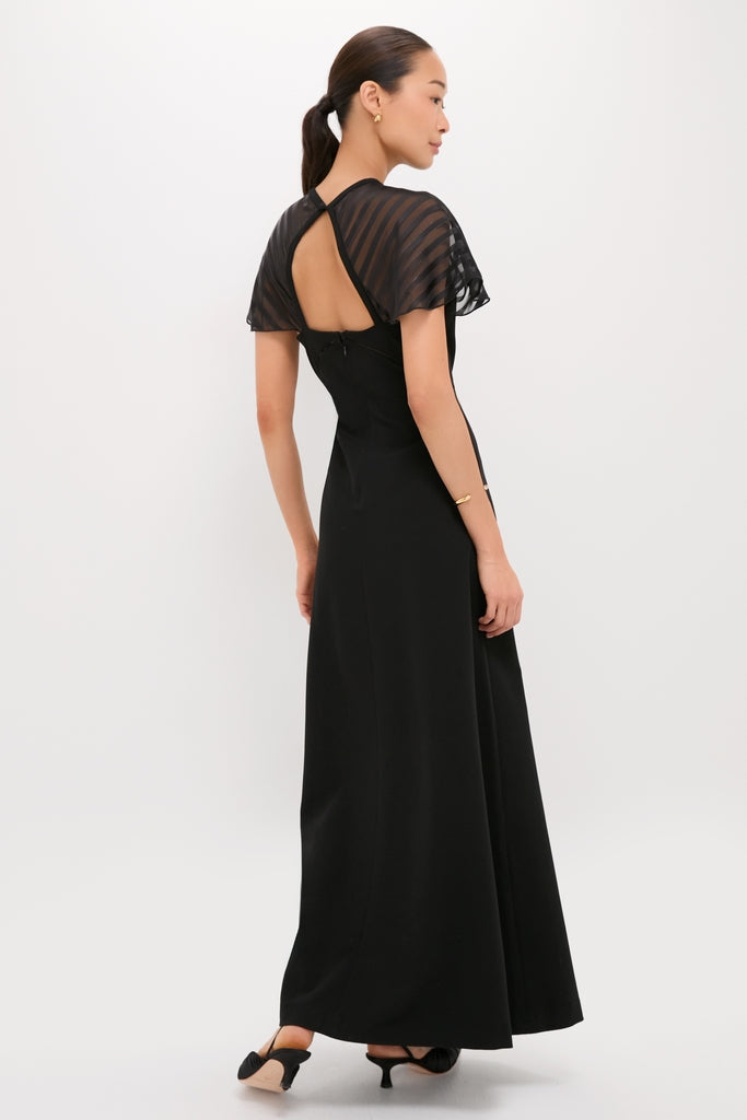 Black Crepe Annelise Dress