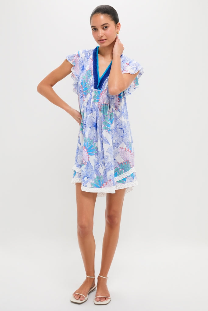 Blue Padang Sasha Mini Dress