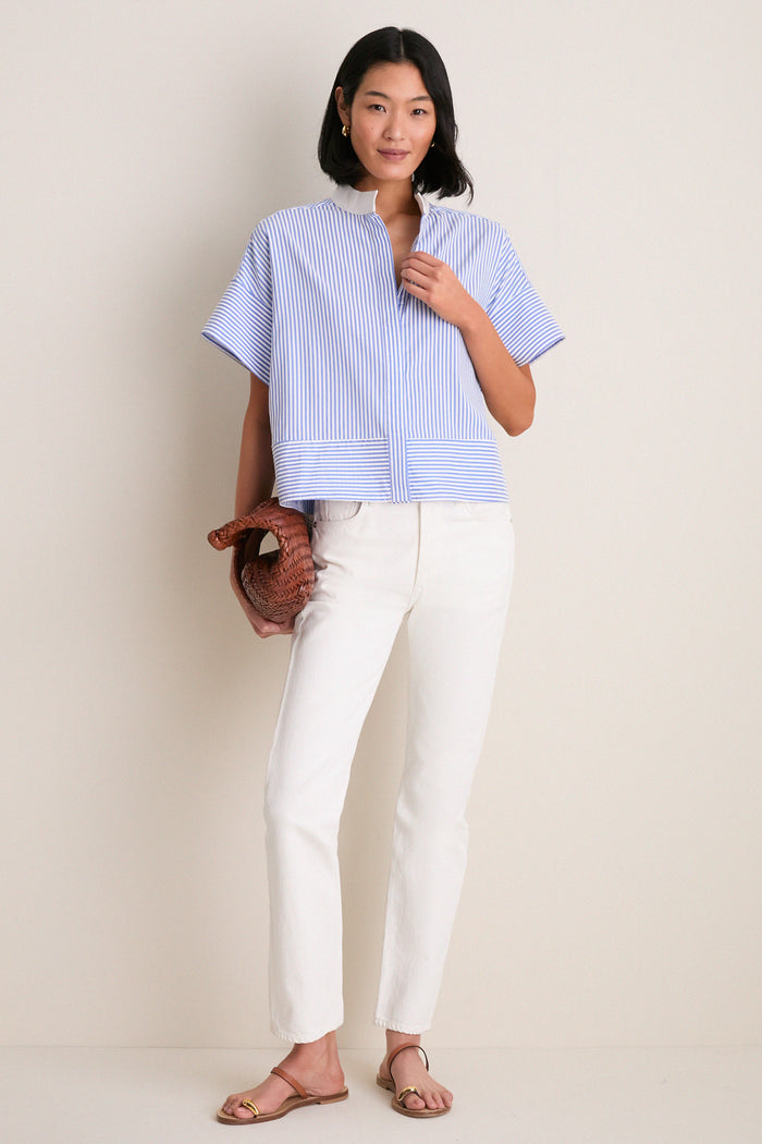 Blue Stripe Sofia Shirt