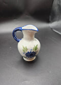Blue & White 3 1/4" Floral Miniature Pitcher