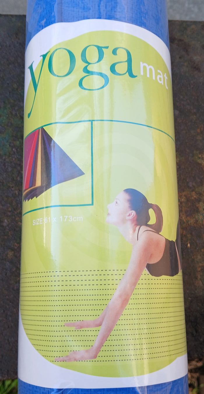 Brand New Blue Yoga Mat w/ Carrier