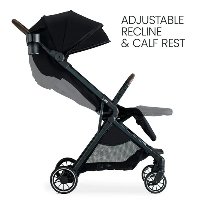 Britax Strollers - Lightweight/Travel Raven Black Britax Juniper Compact Stroller