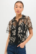 Brocade Floral The Cotillion Top