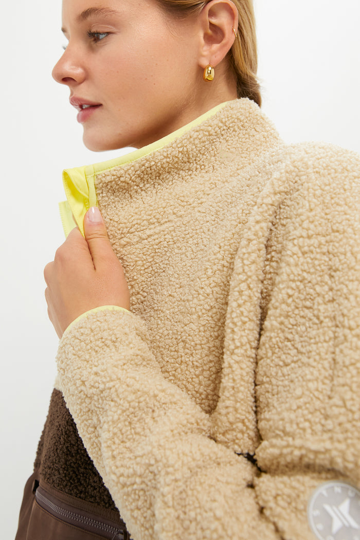 Brown Fleece Cady Quarter Zip