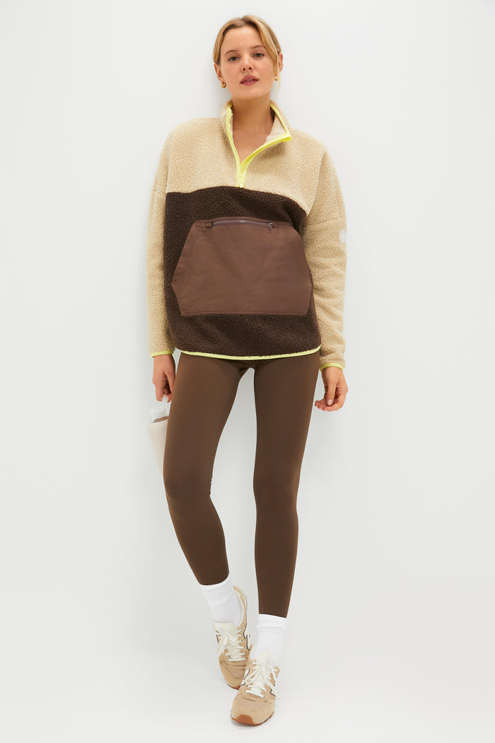 Brown Fleece Cady Quarter Zip