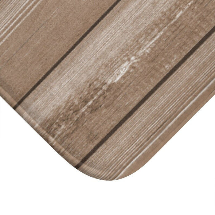 Brown Wood Memory Foam Mat - MAT129