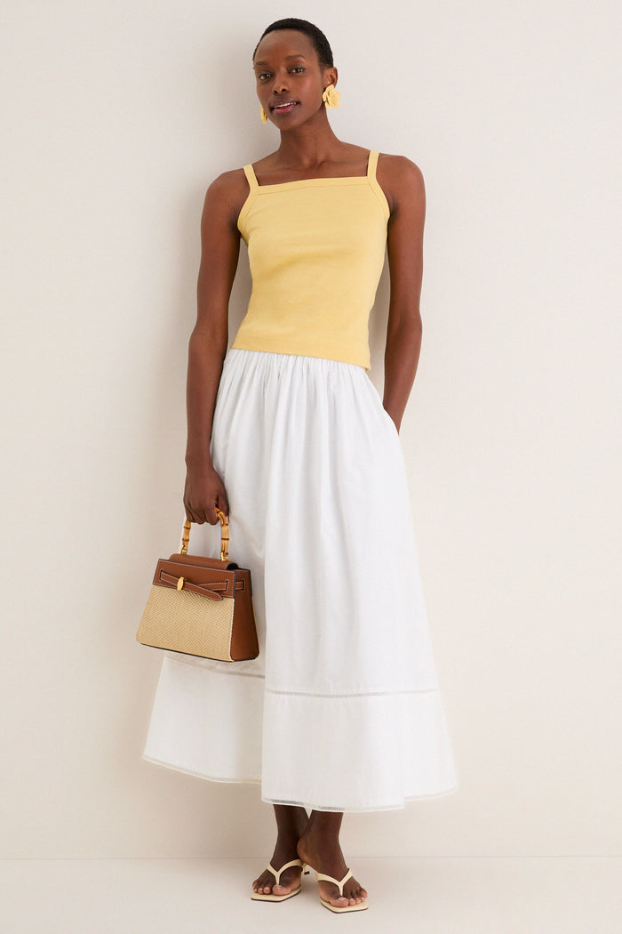 Butter Yellow Raffia Waverly Earrings