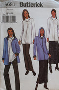 Butterick 3681, Misses Jackets, Skirts, Pants, Uncut Sewing Pattern