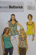 Butterick B5493, Misses Tops, Uncut Sewing Pattern