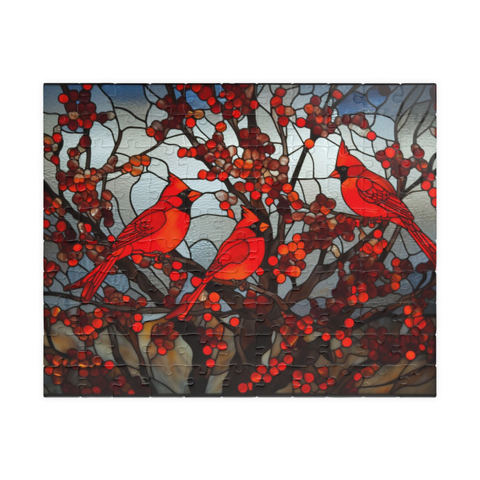 Cardinals In The Snow Puzzle - 1014 Pieces
