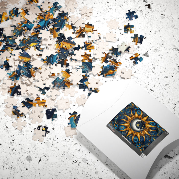Celestial Sun and Moon Mandala Puzzle - 1014 Pieces