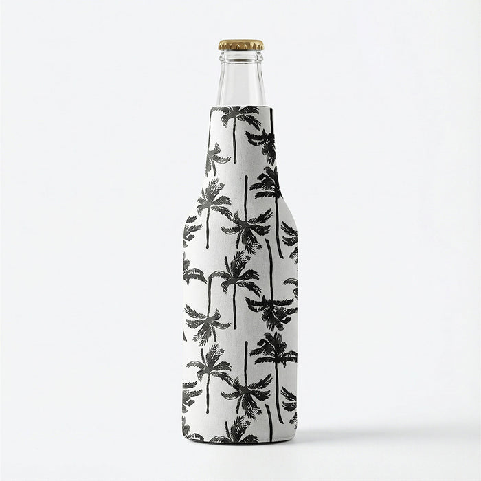 Charcoal Palm Slim Bottle Cooler