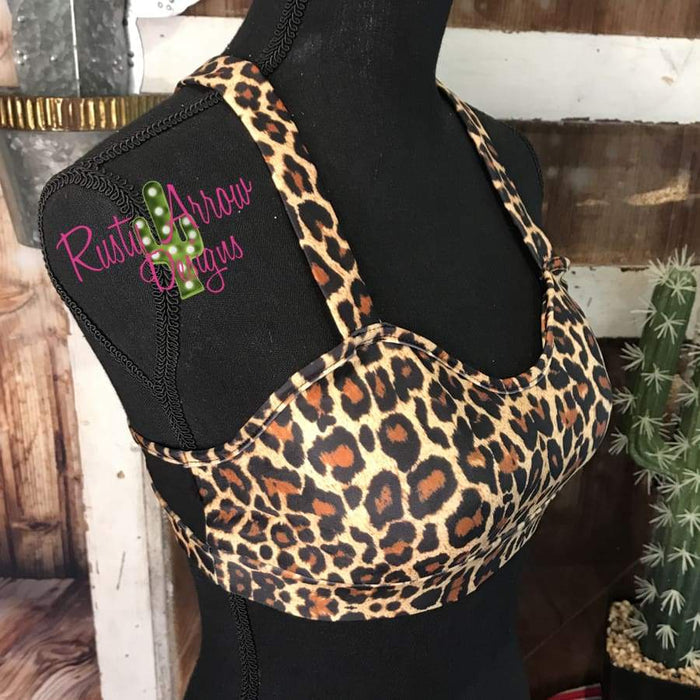 Cheetah Criss Cross Bralette