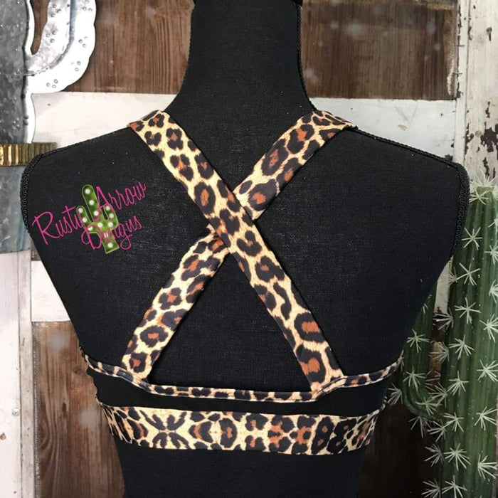 Cheetah Criss Cross Bralette