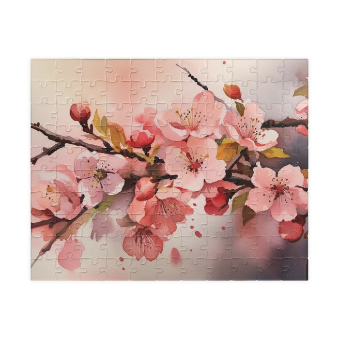 Cherry Blossom Watercolor Puzzle - 1014 Pieces