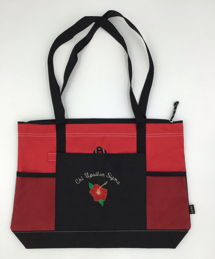 Chi Upsilon Sigma Gemline Zippered Tote