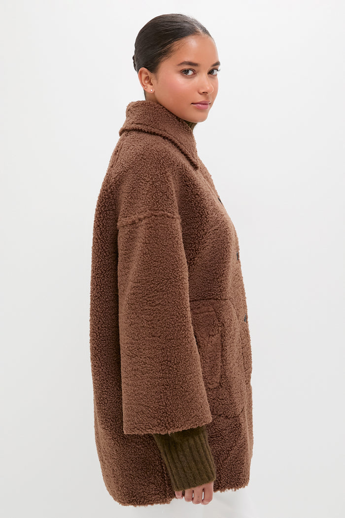 Chocolate Plush Car Coat